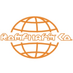 Логотип фармацевтической компании Ромфарм Компани