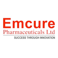Логотип фармацевтической компании Эмкюр Фармасьютикал Лтд.