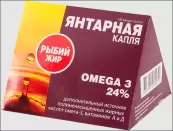 Рыбий жир Янтарная капля Омега-3 Капсулы №100 от Экко Плюс ООО