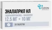 Эналаприл-H Таблетки 12.5мг+10мг №20 от Озон ФК ООО