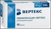 Левофлоксацин Таблетки 500мг №10 от Вертекс ЗАО