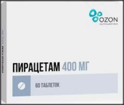 Пирацетам Таблетки 400мг №60 произодства Озон ФК ООО