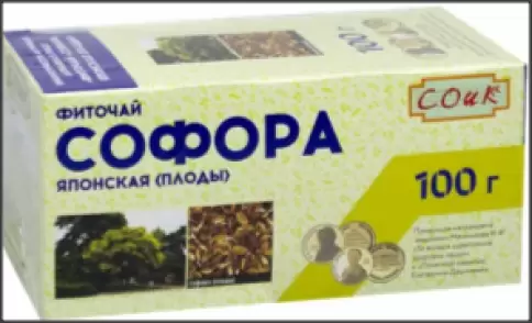 Чай Софора японская плоды Упаковка 100г произодства СОИК ООО
