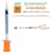 Шприц одноразовый инсулиновый Комплект U-100 №10 от СФМ Госпитал Продакт Гмбх