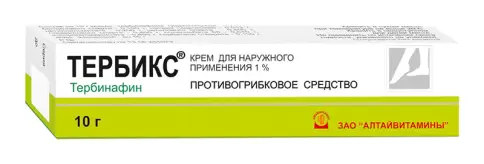 Тербикс Крем 1% 10г произодства Алтайвитамины ЗАО