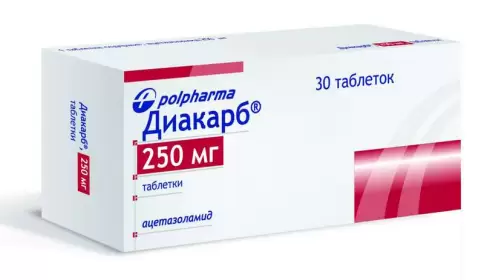 Диакарб Таблетки 250мг №30 произодства Польфарма АО