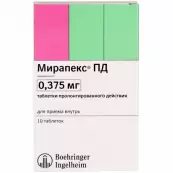 Мирапекс ПД Таблетки 375мкг №10 от Берингер Ингельхайм
