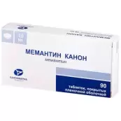 Мемантин Таблетки 10мг №90 от Канонфарма Продакшн ЗАО