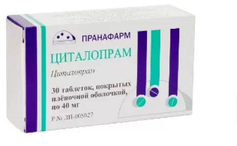 Циталопрам Таблетки 40мг №30 произодства Пранафарм ООО