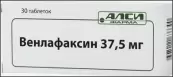 Венлафаксин Таблетки 37.5мг №30 от Алси Фарма ЗАО