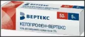 Кетопрофен Гель 5% 50г от Вертекс ЗАО