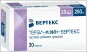 Тербинафин Таблетки 250мг №30 от Вертекс ЗАО
