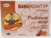 Рыбий жир с маслом зарод.пшен., шиповн.и облепихи Капсулы №100 от Полярис ООО