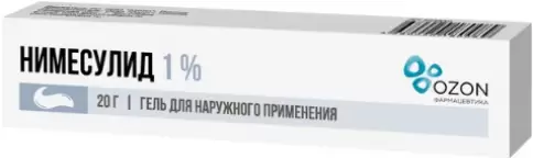 Нимесулид Гель 1% 20г произодства Озон ФК ООО