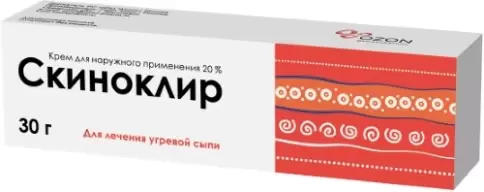 Скиноклир Крем 20% 30г произодства Озон ФК ООО