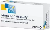 Магне Б6 Таблетки п/о №60 от Санофи