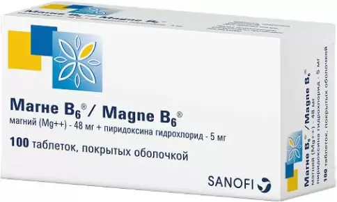Магне Б6 Таблетки п/о №100 произодства Санофи