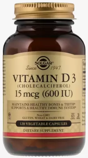 Витамин Д3 Капсулы 600МЕ №120 произодства Солгар
