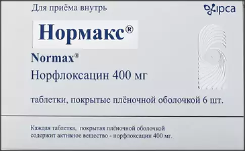 Нормакс Таблетки 400мг №6 произодства Ипка Лабораториз Лтд.
