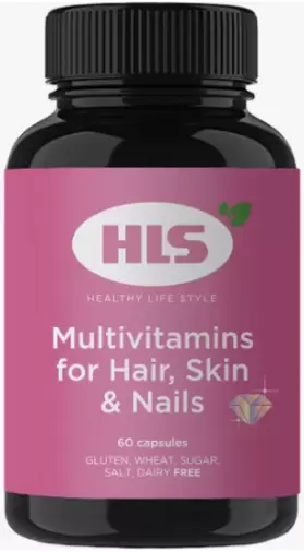 Мультивитамины для волос, кожи, ногтей HLS Капсулы №60 произодства Гео Органикс